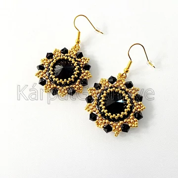 Swarovski elegant fülbevaló fekete