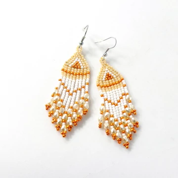 Viki fülbevaló narancsos