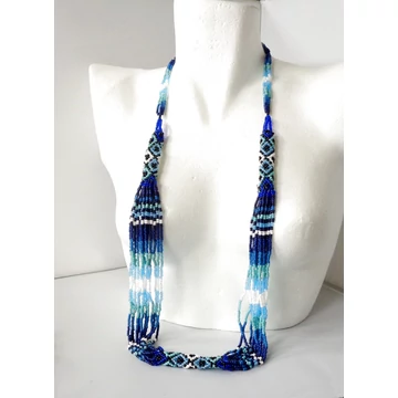 Kékes - türkizes egyedi belebújós lánc