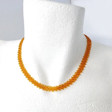 Íves gyöngyszalag méz színű