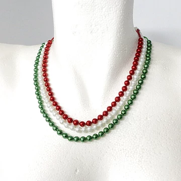 Kaláris - nemzeti színű- 3 soros - 6 mm