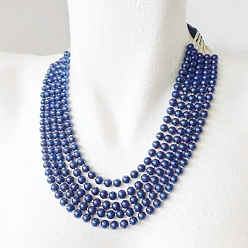 Kaláris - acélkék - 5 soros - 6 mm