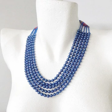 Kaláris - középkék - 5 soros - 6 mm