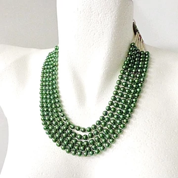 Kaláris - közép zöld - 5 soros - 6 mm