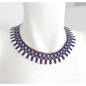 Kis-Krassói gyöngygallér kék - fehér