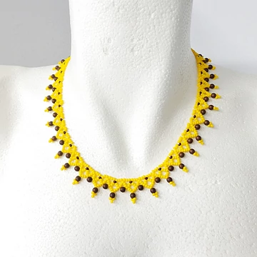 Miranda nyaklánc sárga