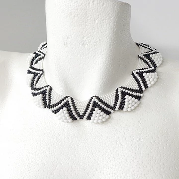 Peyote hullám nyaklánc