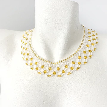 Saraguro gallér fehér - arany