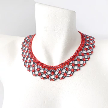 Saraguro gallér piros - szürke