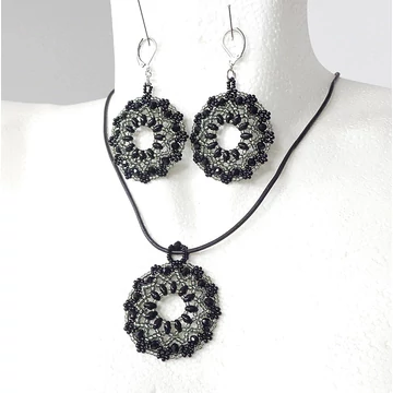 Mandala szett fekete - ezüst