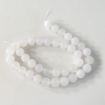 Fehér achát szál 10 mm