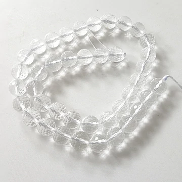 Hegyikristály fazettált szál 10 mm