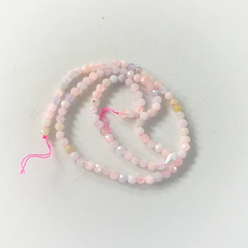 Akvamarin-morganit fazettált szál 4 mm