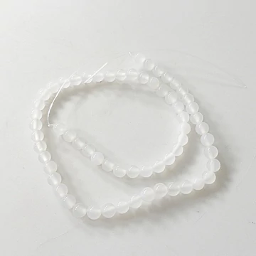 Fehér achát szál 6 mm