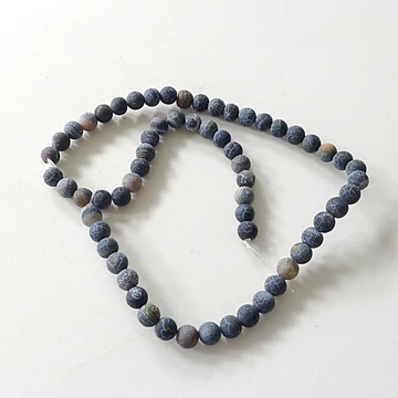 Matt szürke achát szál 6 mm