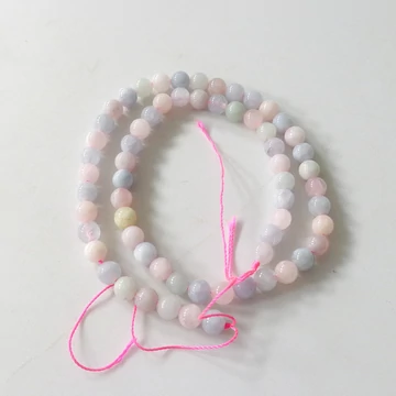 Akvamarin-morganit szál 6 mm