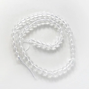 Hegyikristály fazettált szál 6 mm