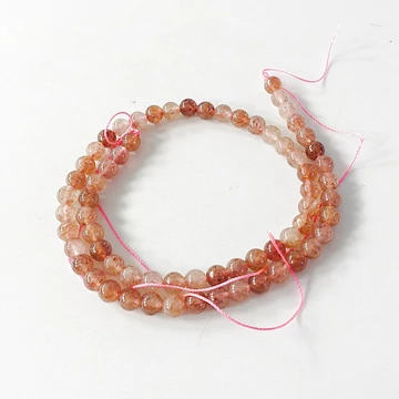 Hematitos kvarc szál 6 mm