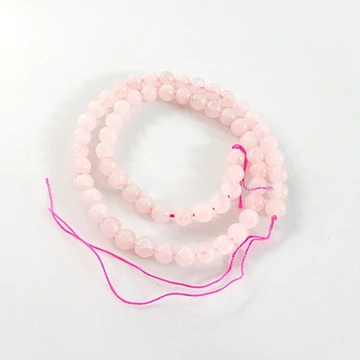 Rózsakvarc szál 6 mm