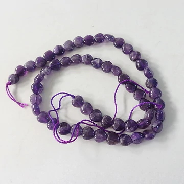 Ametiszt szív szál 8 mm