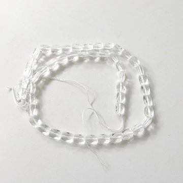 Hegyikristály lapos tégla szál 6 x 8 mm