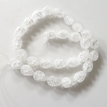 Hegyikristály repesztett csepp szál 10 x 15 mm