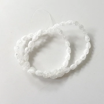 Hegyikristály repesztett csepp szál 6 x 9 mm