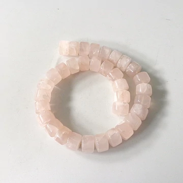 Rózsakvarc henger szál 10 x 14 mm