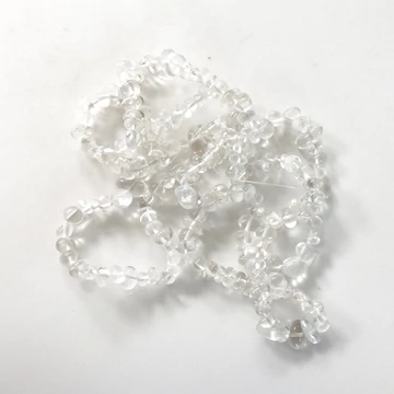 Hegyikristály gömbölyített szemcsés szál