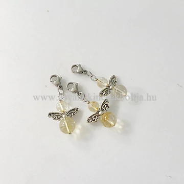 Citrin tündérmedál kapoccsal Citrin tündérmedál kapoccsal