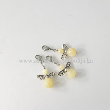 Kalcit tündérmedál kapoccsal Kalcit tündérmedál kapoccsal