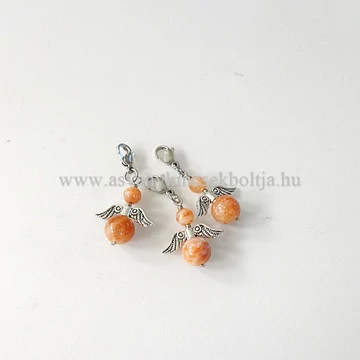 Napkő angyalka medál kapoccsal Napkő angyalka medál kapoccsal