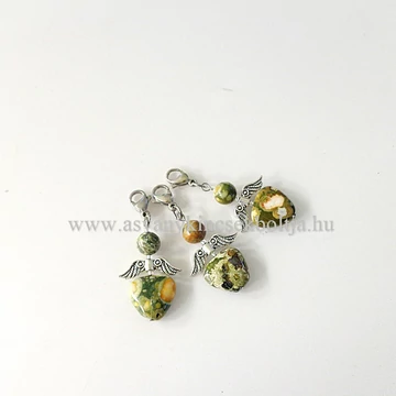 Riolit angyalka medál kapoccsal Riolit angyalka medál kapoccsal