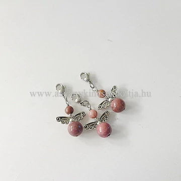 Rodonit tündérmedál kapoccsal Rodonit tündérmedál kapoccsal