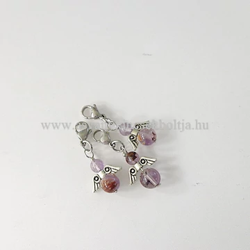 Szuper 7 - Melódia kő angyalka medál kapoccsal Szuper 7 - Melódia kő angyalka medál kapoccsal