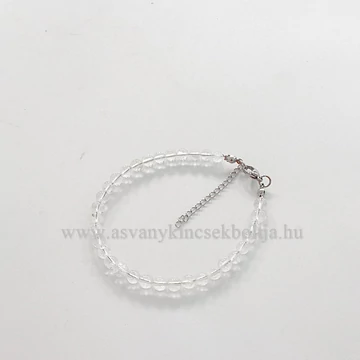 Hegyikristály bokalánc 6 mm 20-23 cm