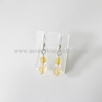 Citrin 2 golyós fülbevaló Citrin 2 golyós fülbevaló