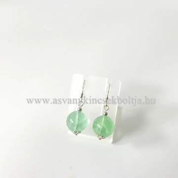 Fluorit 1 golyós fülbevaló 12 mm Fluorit 1 golyós fülbevaló 12 mm