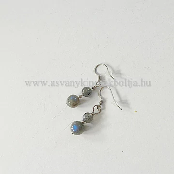 Labradorit 2 golyós fülbevaló Labradorit 2 golyós fülbevaló