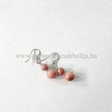 Rodonit 2 golyós fülbevaló Rodonit 2 golyós fülbevaló