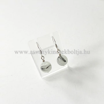 Turmalinkvarc 1 golyós fülbevaló