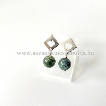 Mohaachát rombusz formájú fülbevaló Mohaachát rombusz formájú fülbevaló