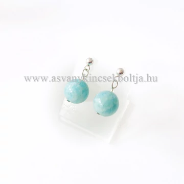 Amazonit beszúrós fülbevaló Amazonit beszúrós fülbevaló