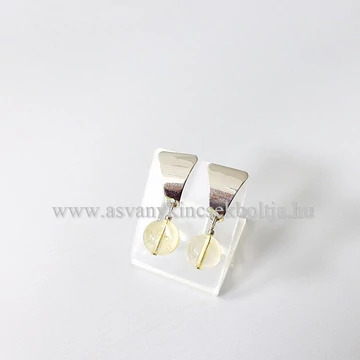 Citrin pajzs formájú fülbevaló Citrin pajzs formájú fülbevaló