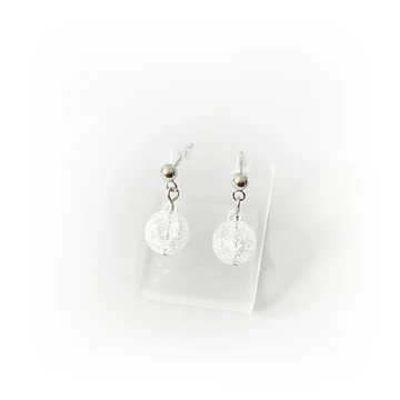 Repesztett hegyikristály 1 golyós fülbevaló