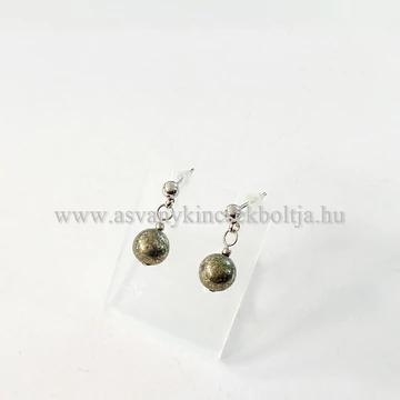 Pirit 1 golyós beszúrós fülbevaló 8 mm Pirit 1 golyós beszúrós fülbevaló 8 mm