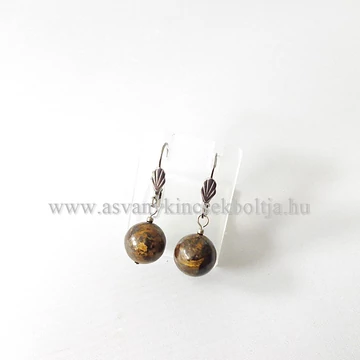 Bronzit 1 golyós fülbevaló 12 mm Bronzit 1 golyós fülbevaló 12 mm