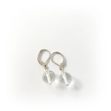 Hegyikristály 1 golyós fülbevaló