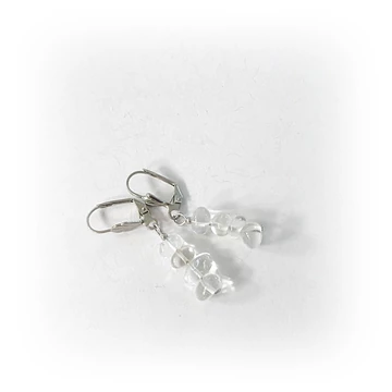 Hegyikristály szemcsés fülbevaló