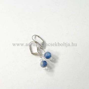 Kianit 1 golyós fülbevaló 8 mm